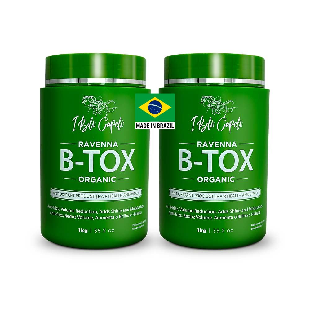 I Belli Capelli Tratamiento Ravenna B-tox para cabello rubio, 35.2 oz (1kg) - Sin formaldehído, acción anti-encrespamiento, suavizante, hidratación profunda y acción hidratante, aceite de argán