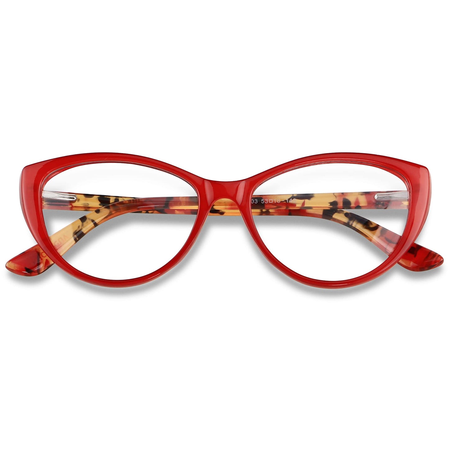 ANDWOOD Gafas de bloqueo de luz azul para mujer, bloqueo de luz azul, para computadora, ojo de gato, transparente, montura AR003