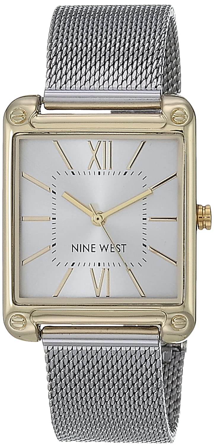 Nine West - Reloj de pulsera de malla para mujer