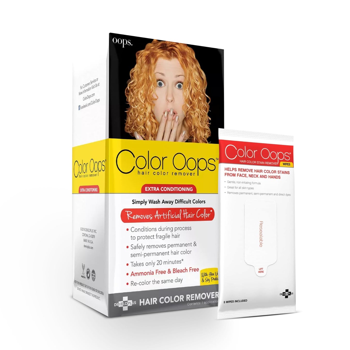 Color Oops decolorante de cabello con extra acondicionador.