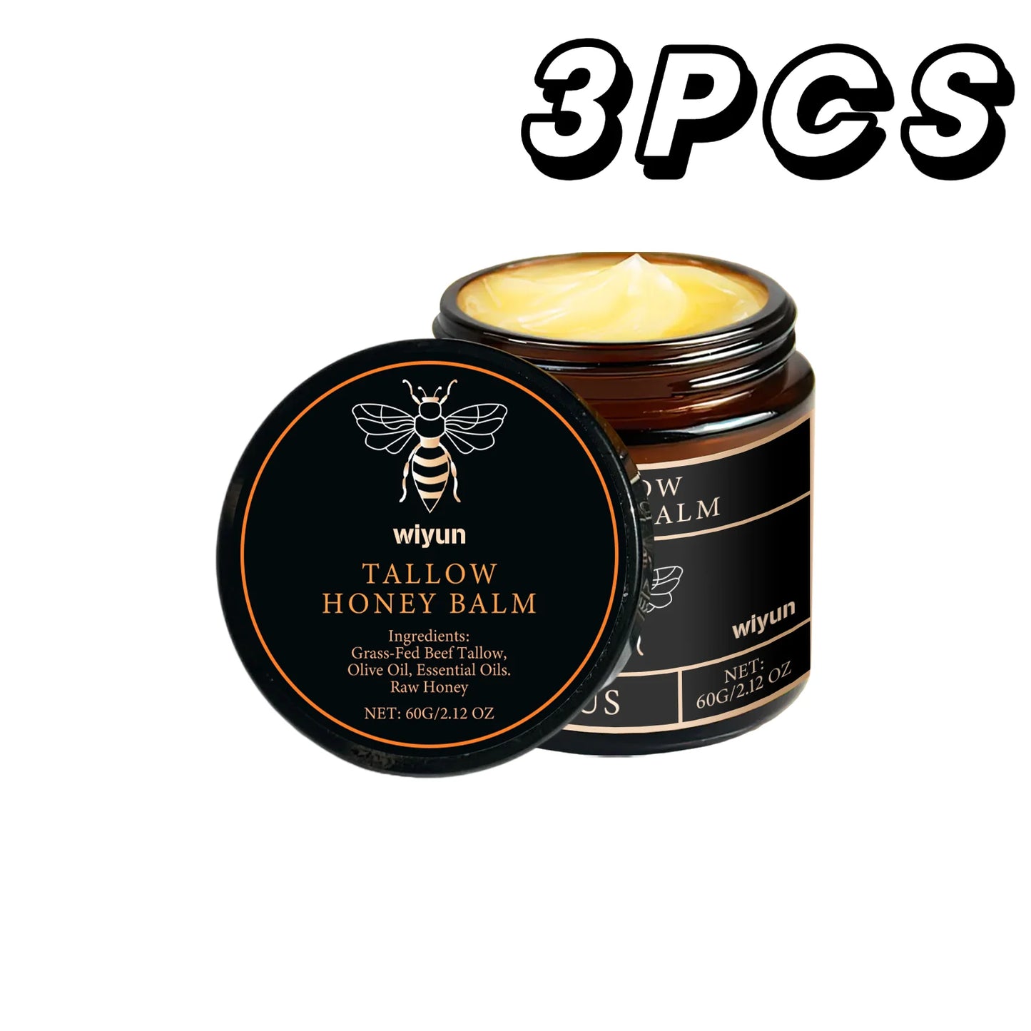 Honey and Tallow Moisturizing Cream for Face and Body - Firming and Nourishing
