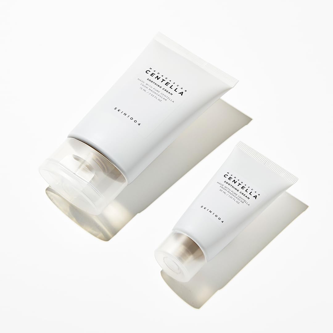 SKIN1004 Madagascar Centella - Kit de viaje, tónico, ampolla, crema calmante, aceite limpiador, espuma de ampolla, caja de kit de prueba básica para el cuidado de la piel, juegos de regalo para mamá