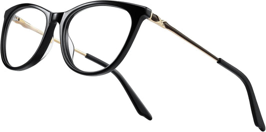 Cat Eye Reading Glasses for Women Blue Light Blocking Readers- Acetate Frame Spring Hinge
