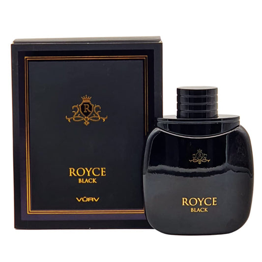 Lattafa Royce Negro Para Hombre - Eau de Parfum, 3.4 fl oz (3.4Oz)