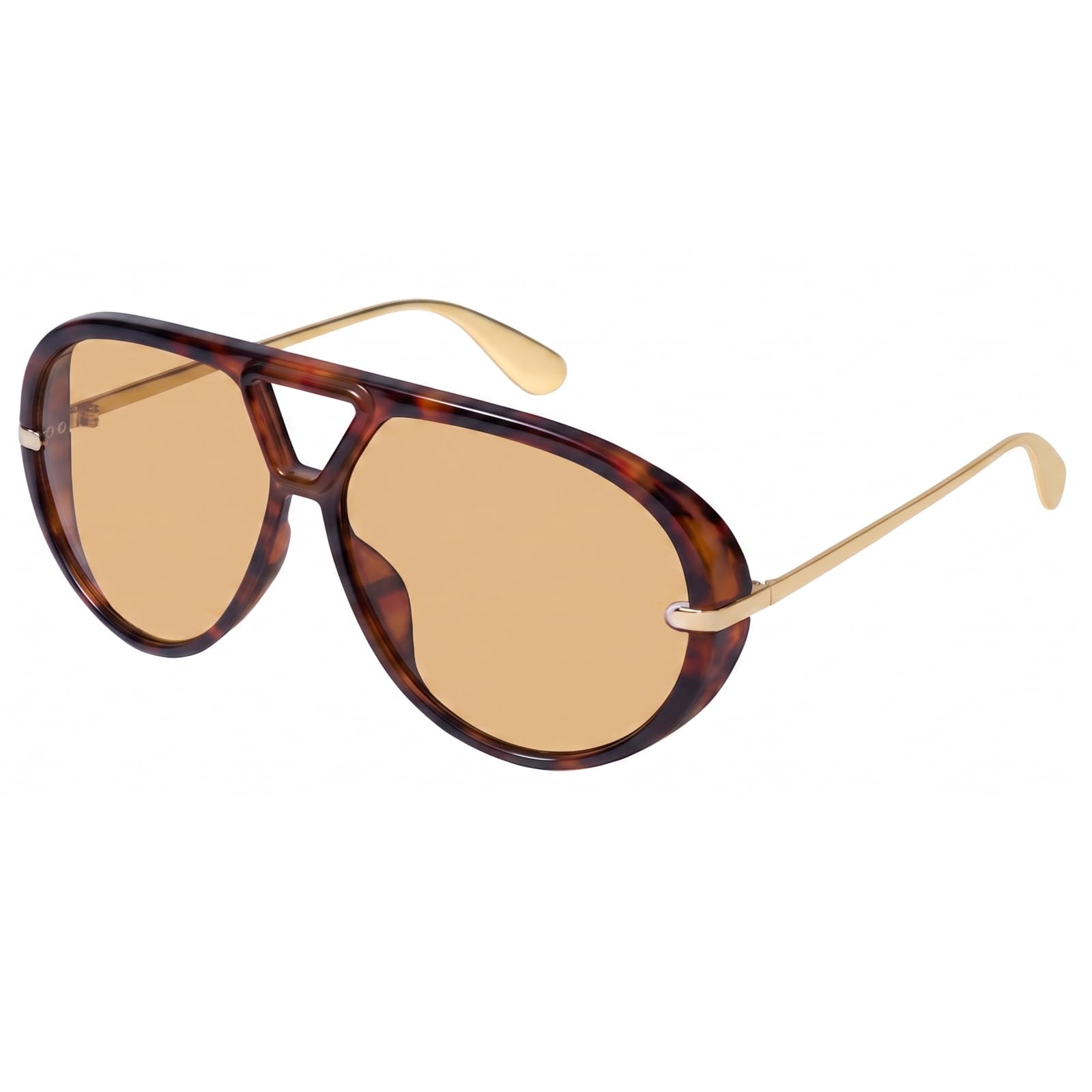 mosanana Trendy Oversized Aviator Sunglasses for Women Retro Style MS52478