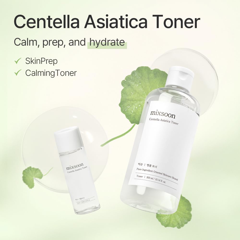 mixsoon Set de Esenciales Pure Glow - Kit de Cuidado de la Piel de 5 Pasos - Set de Regalo Hidratante para el Cuidado de la Piel, Aceite Limpiador, Espuma, Tónico, Esencia, Crema (15ml*1+20ml*3+30ml*1