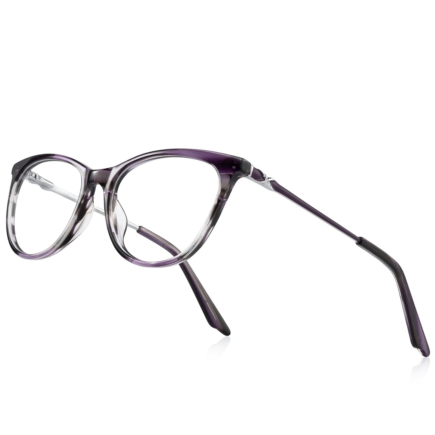 Cat Eye Reading Glasses for Women Blue Light Blocking Readers- Acetate Frame Spring Hinge