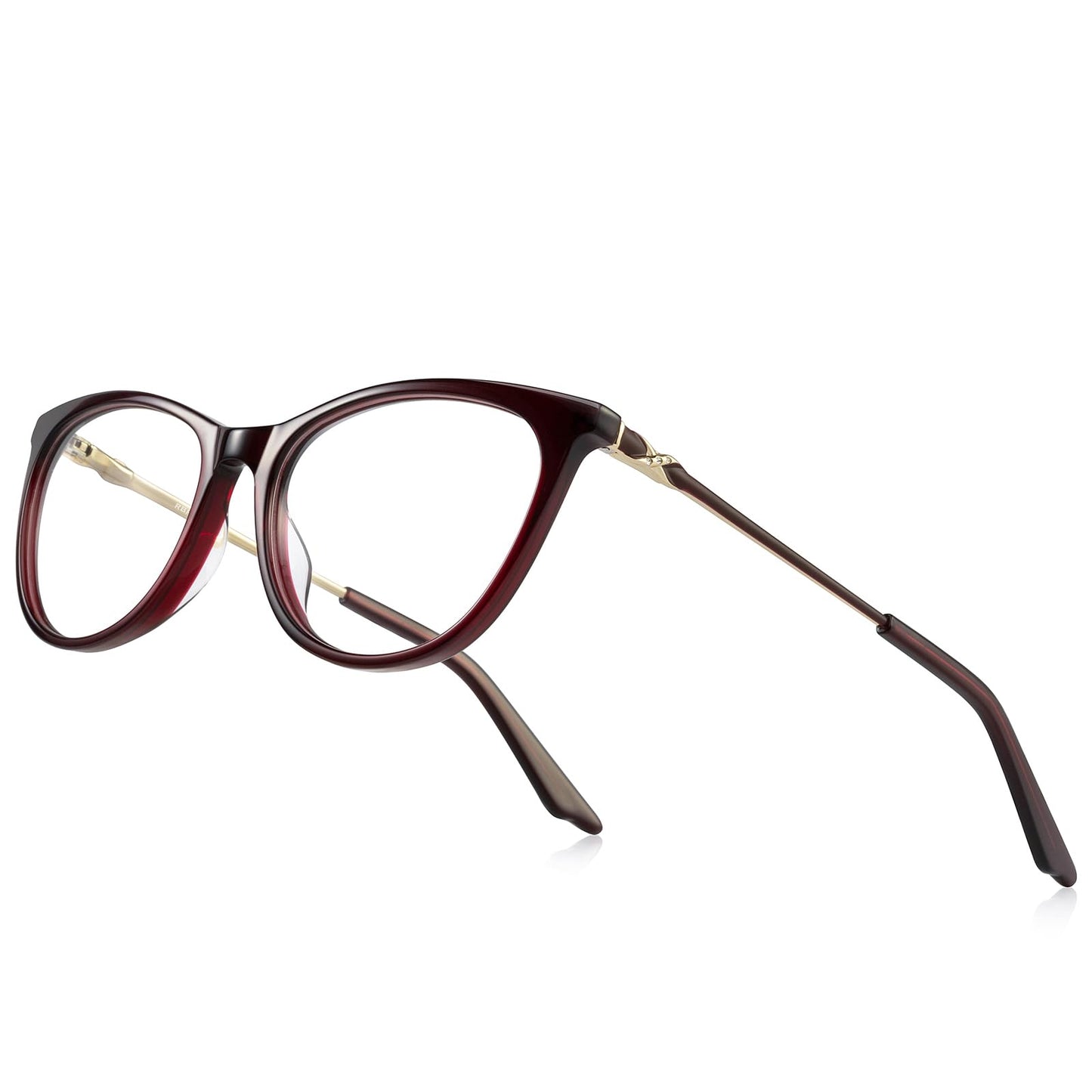 Cat Eye Reading Glasses for Women Blue Light Blocking Readers- Acetate Frame Spring Hinge