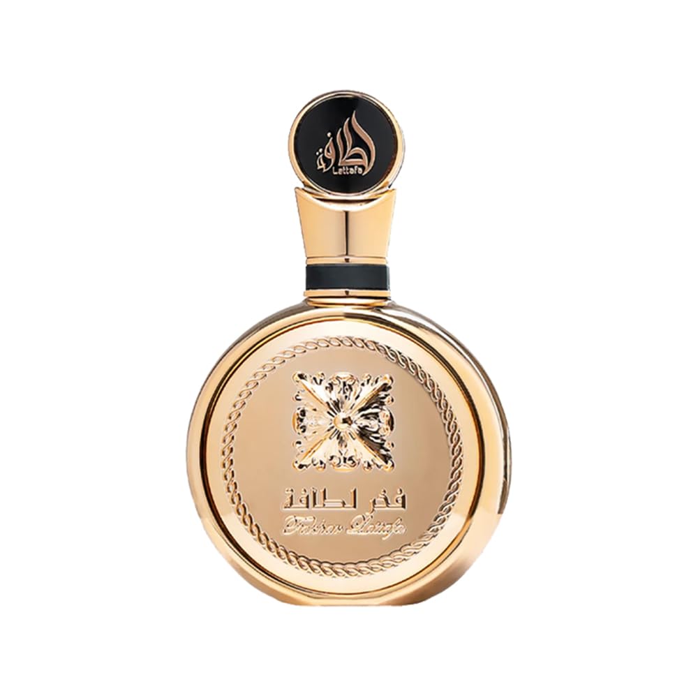 Lattafa Fakhar Gold Extrait - Floral, Amber, Woody - Eau de Parfum de fragancia duradera para unisex, 3.40 onzas / 100 ml