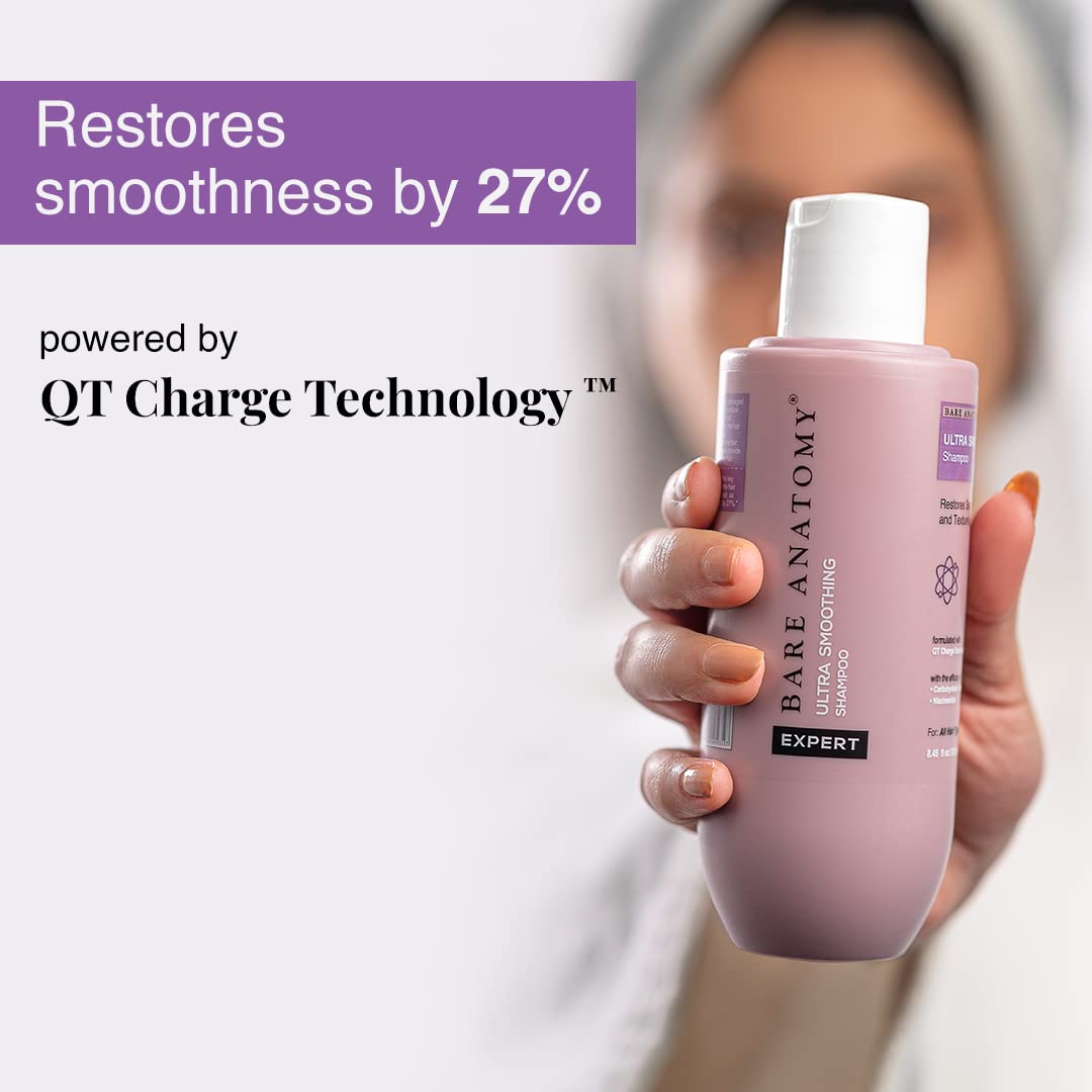 Bare Anatomy Champú ultra suavizante + máscara para el cabello + kit de suero | Complejo de carbohidratos y niacinamida | Cabello seco y encrespado | Sin parabenos ni sulfatos | Mujeres y hombres | 8.5 fl oz + 8.82 oz + 1.7 fl oz