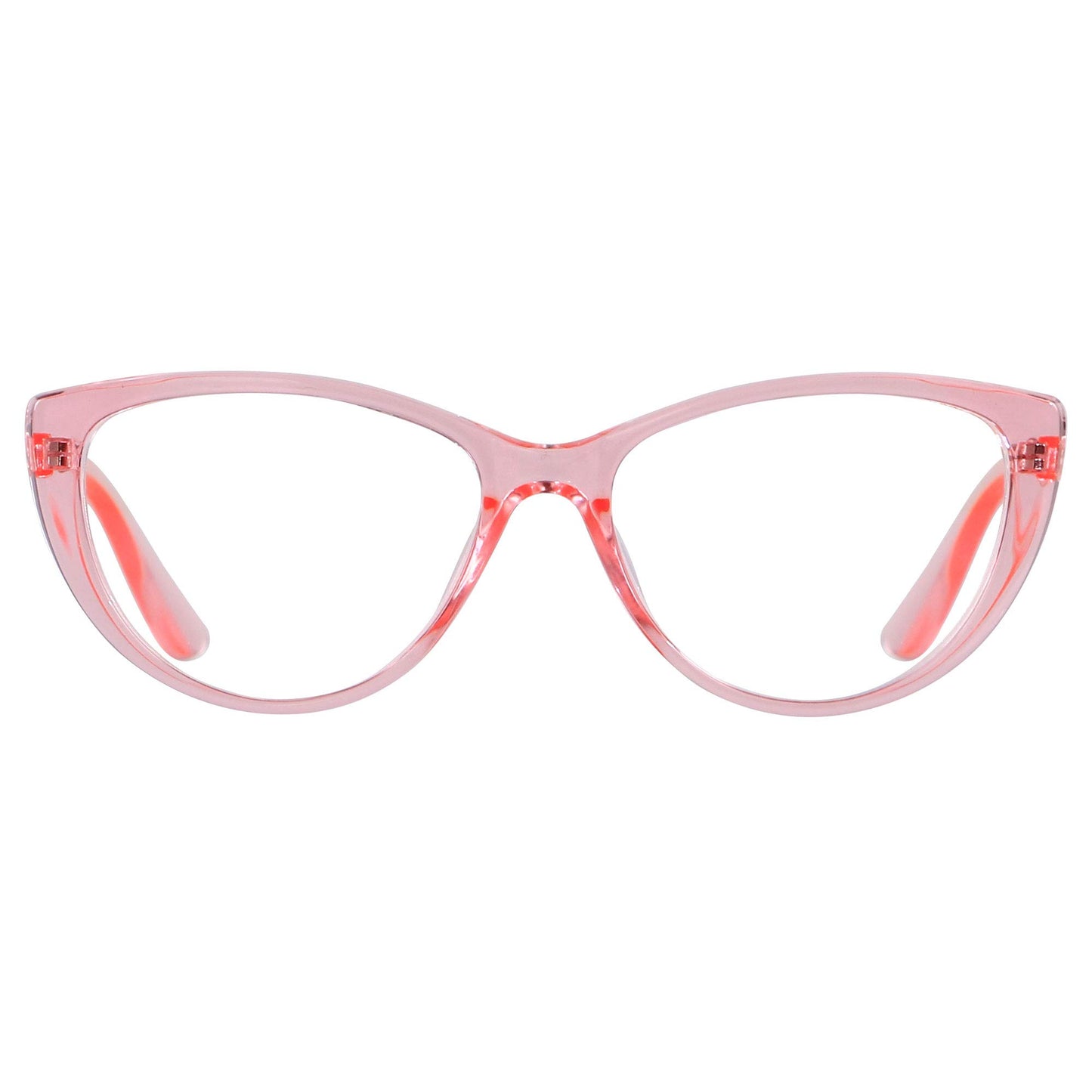 ANDWOOD Gafas de bloqueo de luz azul para mujer, bloqueo de luz azul, para computadora, ojo de gato, transparente, montura AR003