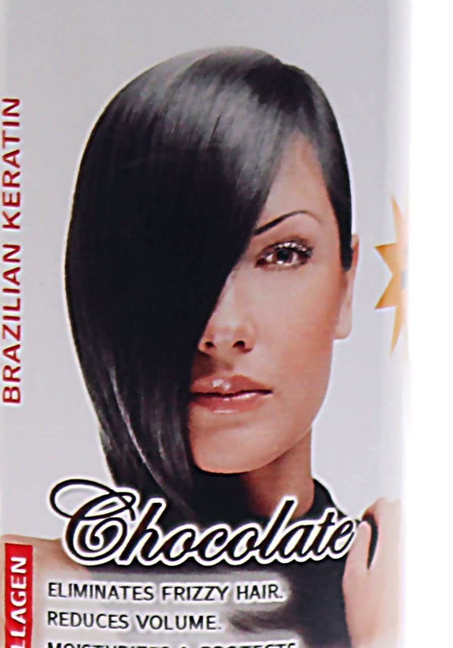 Kera Tratamiento de queratina de diamante restauración de chocolate con vitaminas 16FL Oz