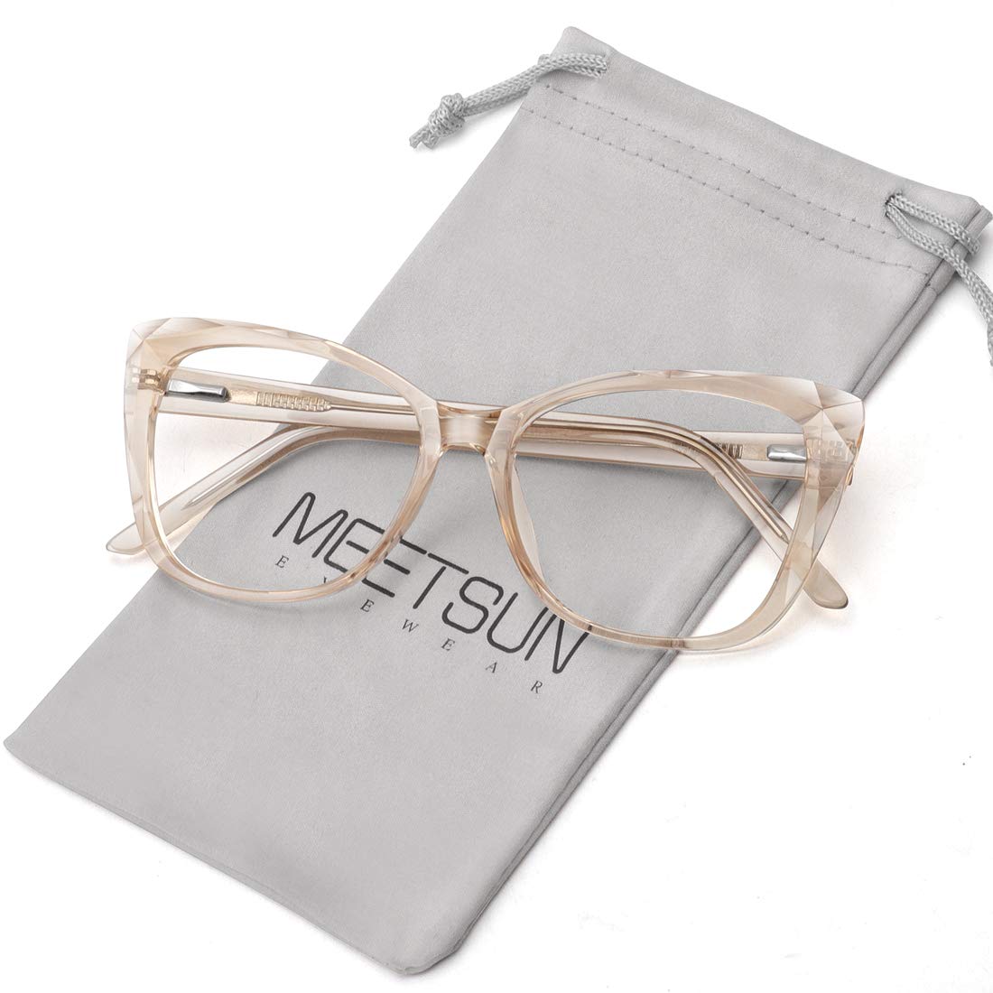 MEETSUN Gafas de Bloqueo de Luz Azul para Mujeres, Filtro Anti Fatiga Visual, Rayos Azules, Lentes de Juego de Computadora de Tamaño Grande