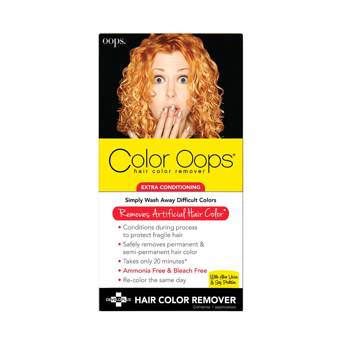 Color Oops decolorante de cabello con extra acondicionador.