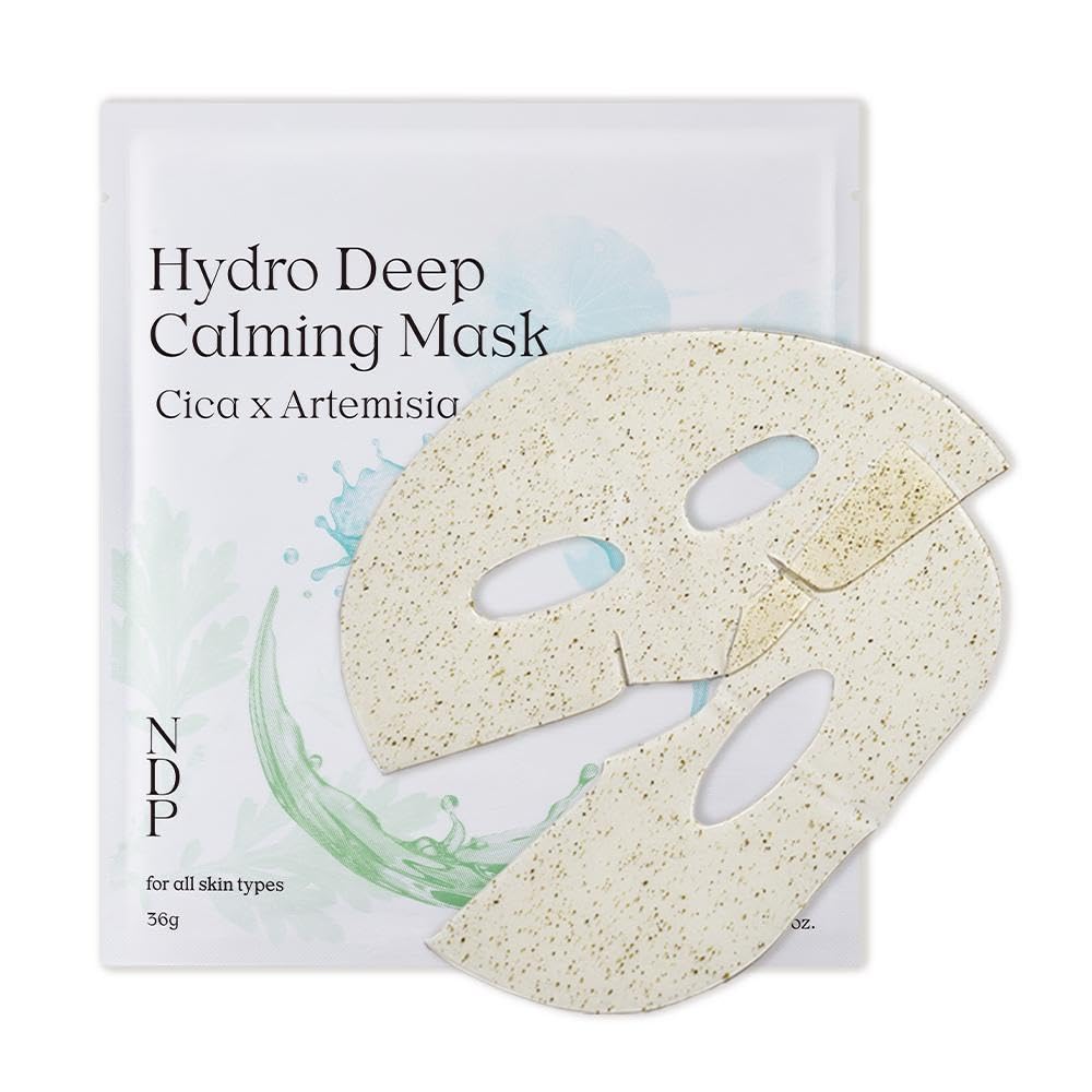 NDP - Mascarilla Facial de Hidrogel Refrescante con Colágeno y Cica, la primera mascarilla de hidrogel lista para congelar del mundo con colágeno vegano de 55,000 Da, artemisa real y centella