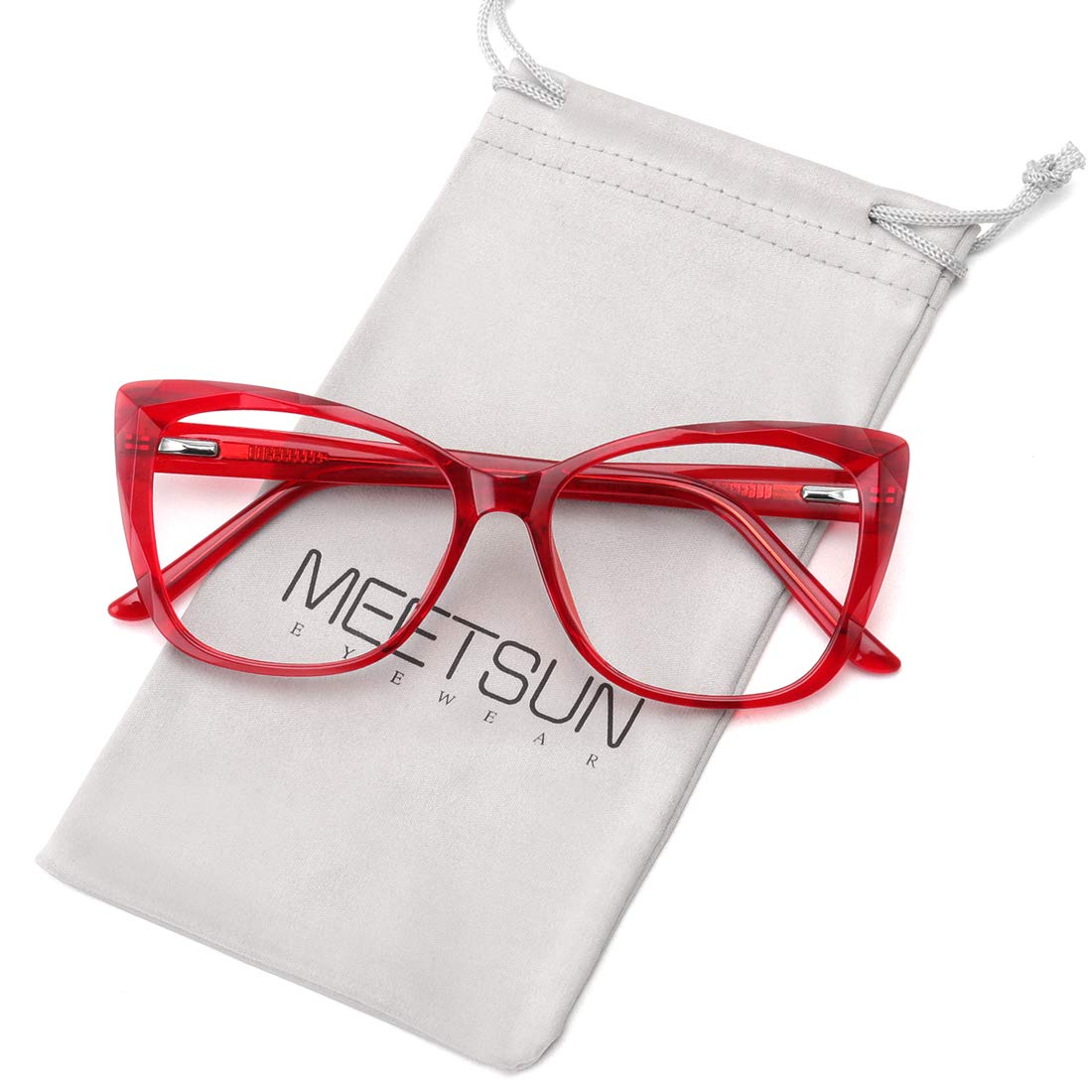 MEETSUN Gafas de Bloqueo de Luz Azul para Mujeres, Filtro Anti Fatiga Visual, Rayos Azules, Lentes de Juego de Computadora de Tamaño Grande