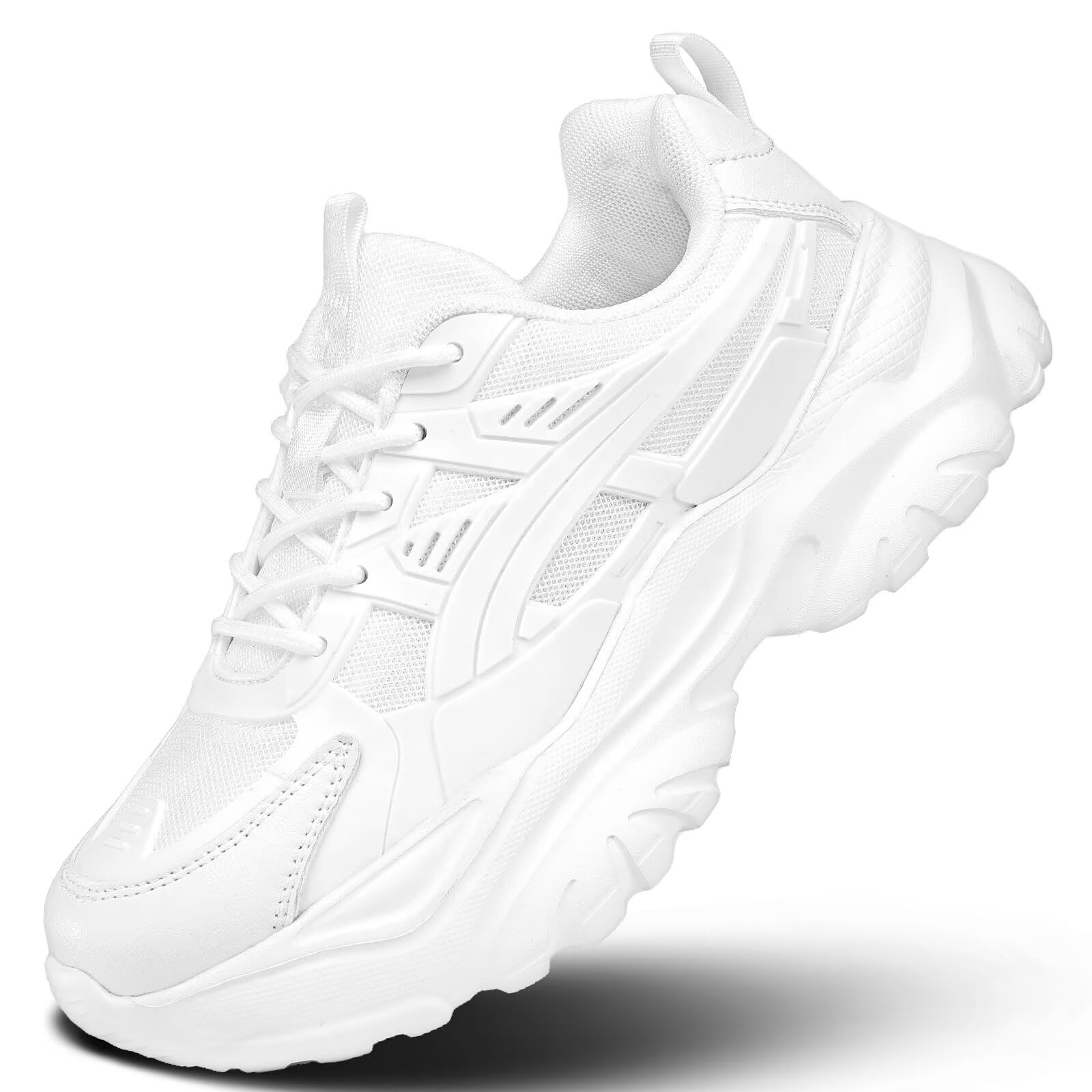 Zapatillas deportivas para correr en carretera para mujeres antideslizantes para damas caminata moda atlético grueso zapatillas trabajo gimnasio cómodas ligeras malla suela suave