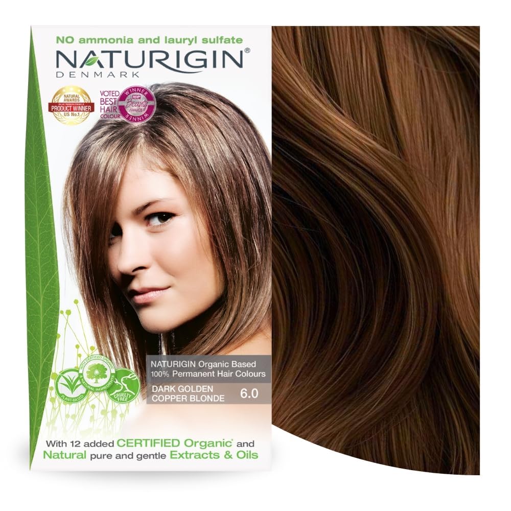 Naturigin Permanent Hair Dye - 4.0 Brown - 100% Gray Coverage, Long-Lasting Natural hair Color - Ammonia & Paraben-Free, Vegan and Plant-Infused Formula (Pack of 1)