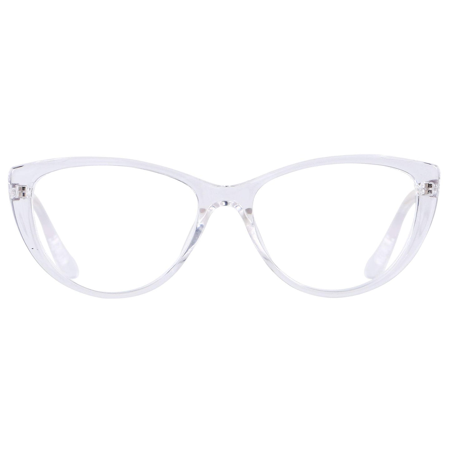 ANDWOOD Gafas de bloqueo de luz azul para mujer, bloqueo de luz azul, para computadora, ojo de gato, transparente, montura AR003