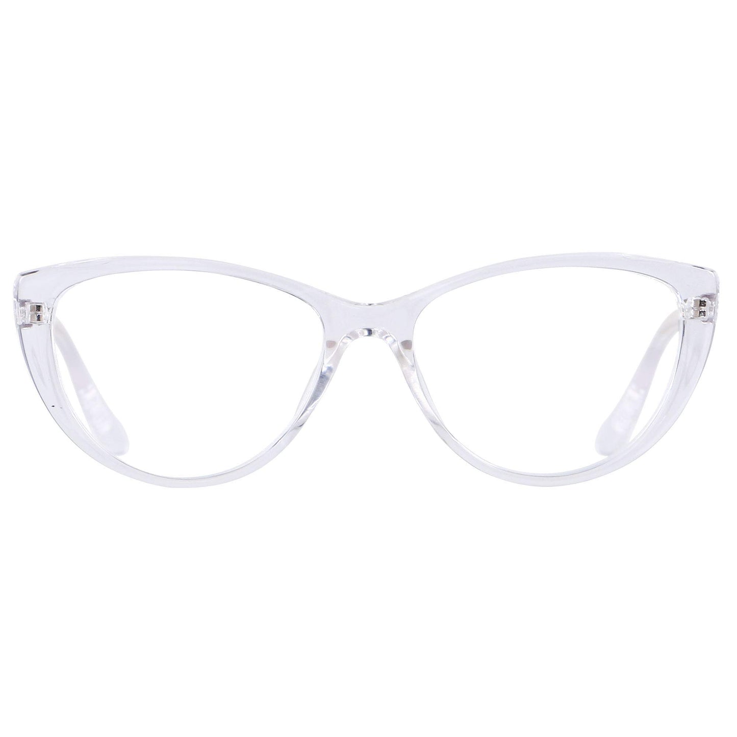 ANDWOOD Gafas de bloqueo de luz azul para mujer, bloqueo de luz azul, para computadora, ojo de gato, transparente, montura AR003