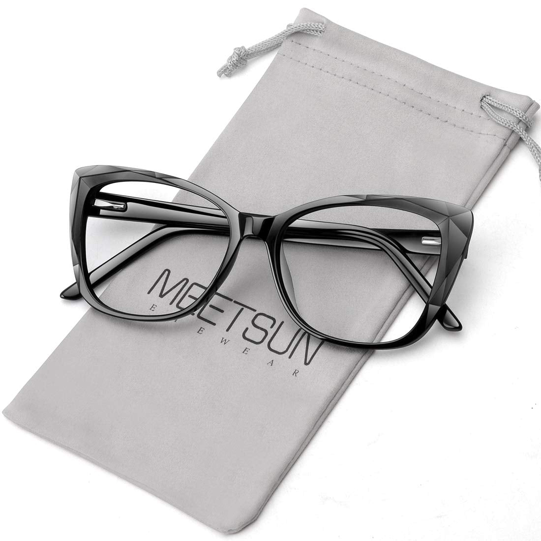 MEETSUN Gafas de Bloqueo de Luz Azul para Mujeres, Filtro Anti Fatiga Visual, Rayos Azules, Lentes de Juego de Computadora de Tamaño Grande