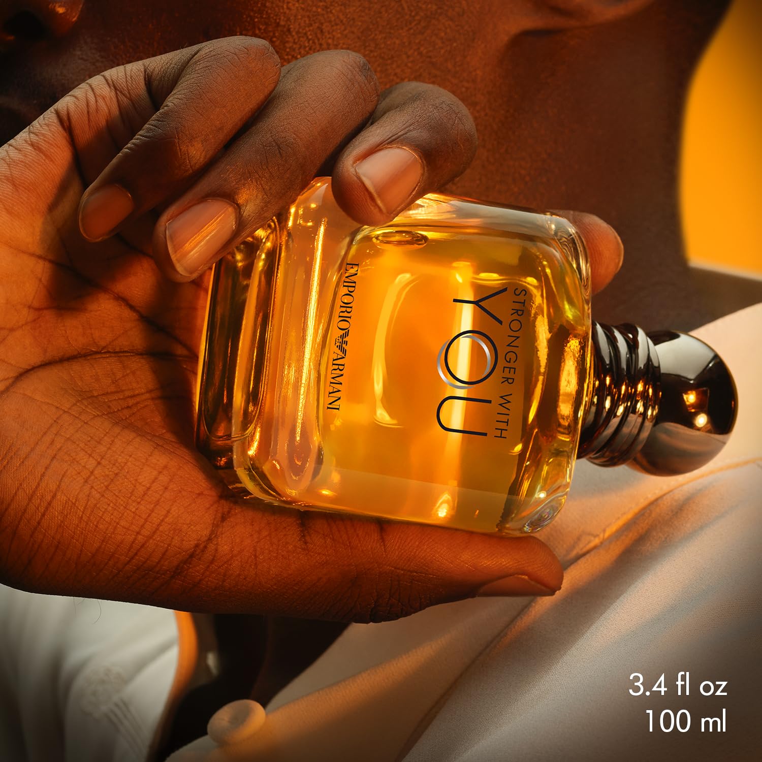 Armani Beauty - Stronger With You - Eau de Toilette - Colonia para Hombre - Fragancia picante cálida - Castaño, lavanda, salvia tierna, notas de vainilla