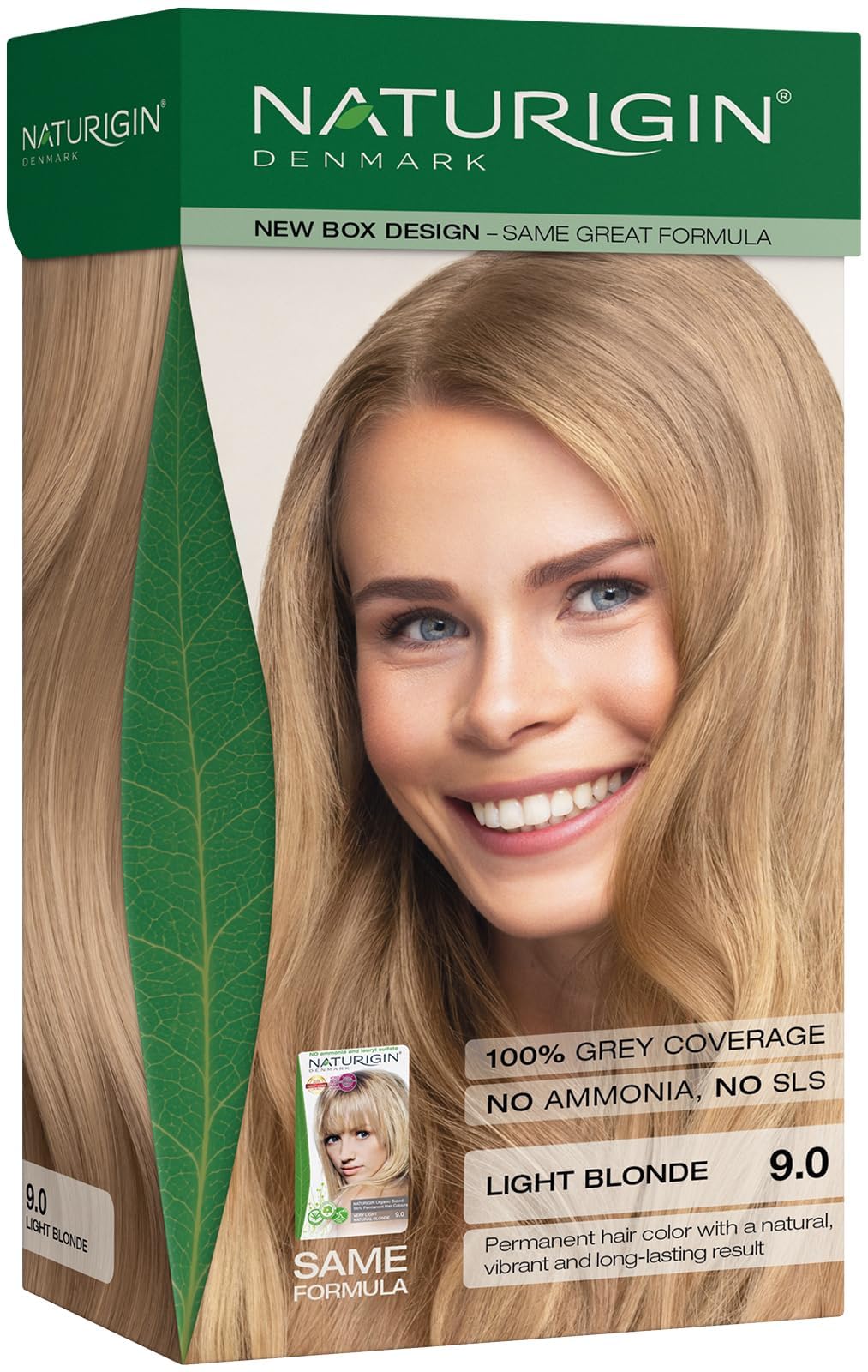 Naturigin Permanent Hair Dye - 4.0 Brown - 100% Gray Coverage, Long-Lasting Natural hair Color - Ammonia & Paraben-Free, Vegan and Plant-Infused Formula (Pack of 1)