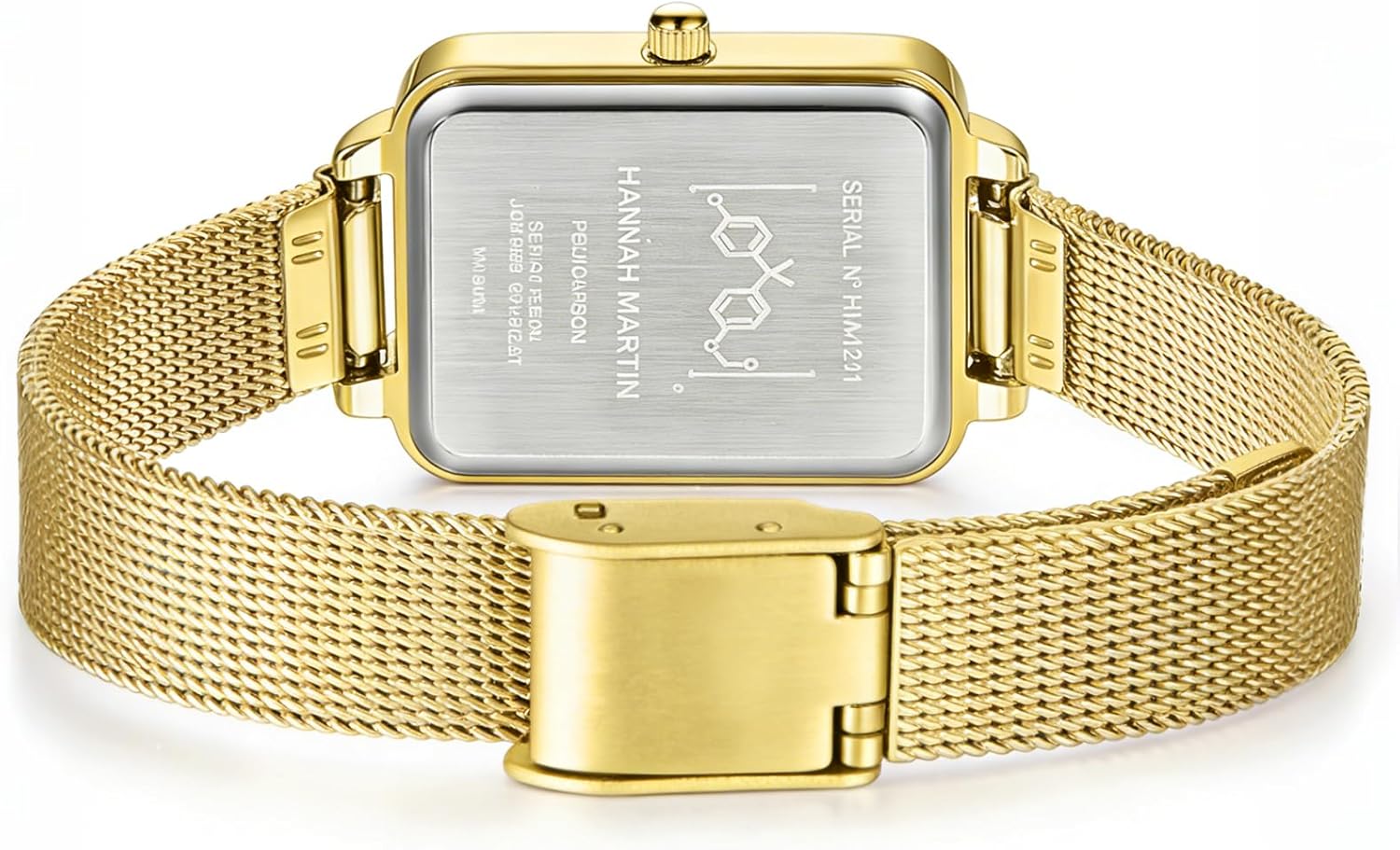 HANNAH MARTIN Relojes para mujer, impermeables, de cuarzo analógico, con correa de acero inoxidable, reloj de pulsera de moda y delicado, reloj de lujo con diamantes para mujer