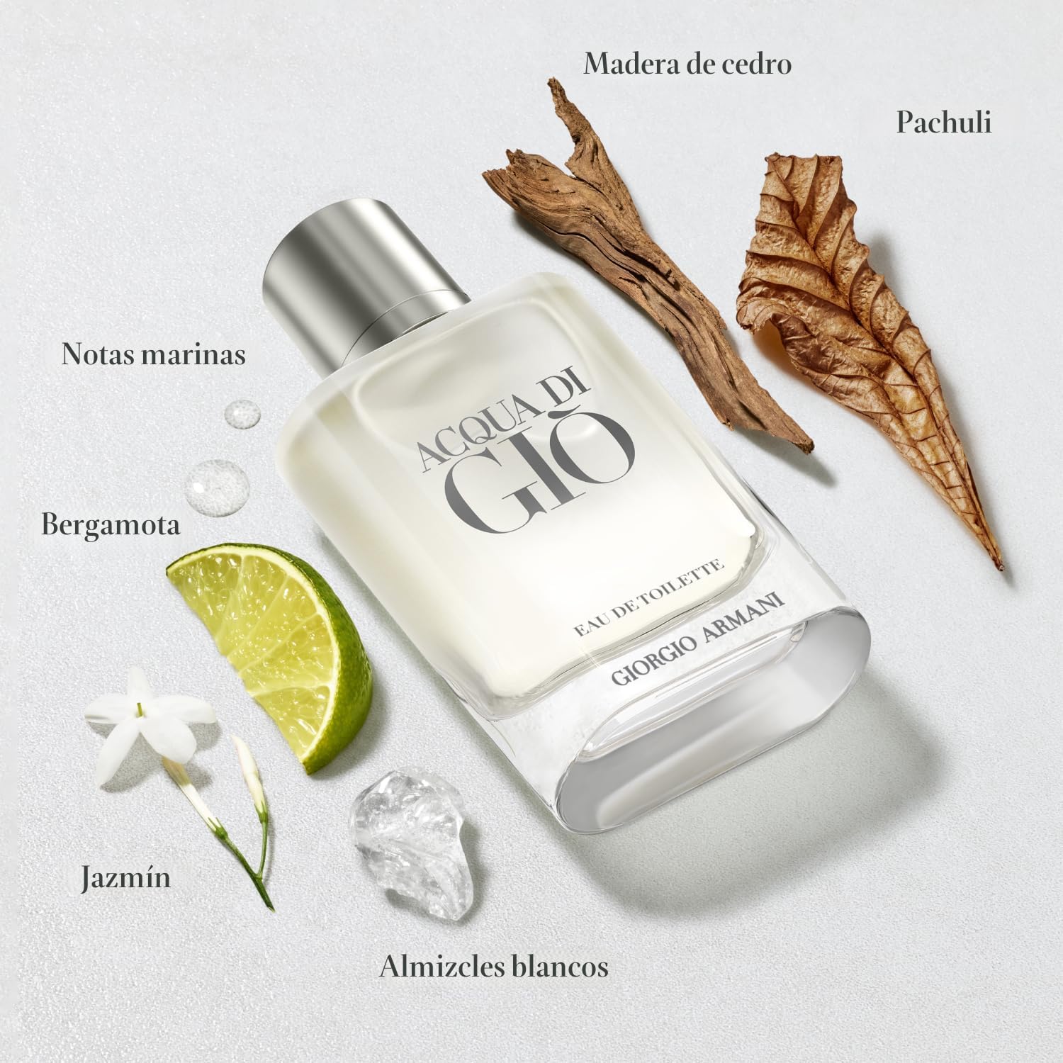 Armani Beauty - Acqua di Giò - Eau de Toilette - Colonia para Hombre - Fragancia de larga duración con notas de bergamota, jazmín, almizcle blanco, pachulí y madera de cedro