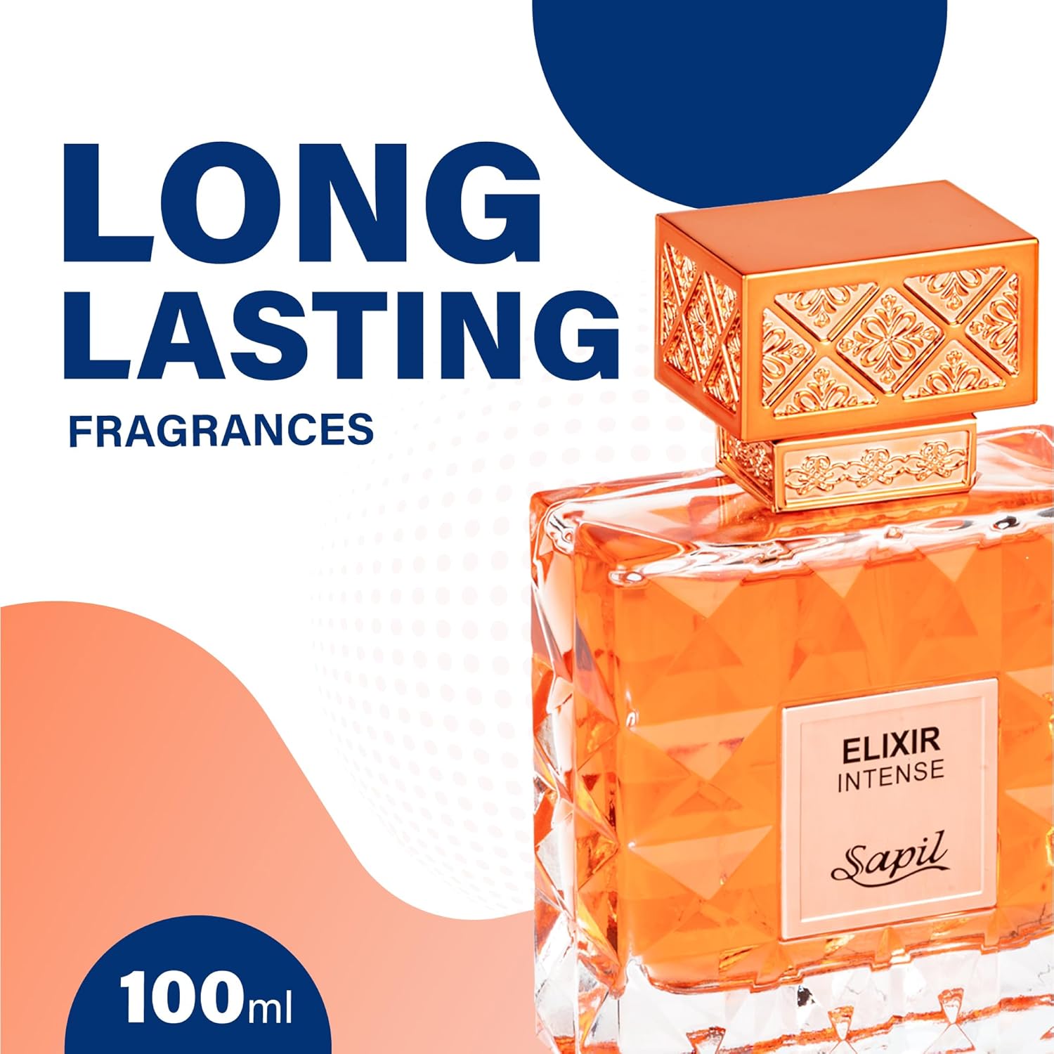 Sapil Elixir Intense Unisex Eau De Parfum – Fresh Spicy Rose Blend with Vanilla & Amber – Long-Lasting Premium Arabic Perfume for Men & Women – 3.38 oz