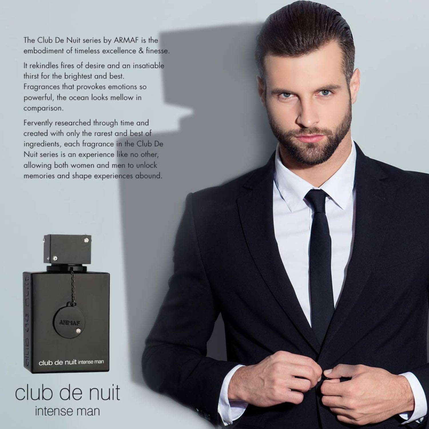 Armaf Club De Nuit Intense Man Eau De Toilette, 3.6 onzas, picante amaderado