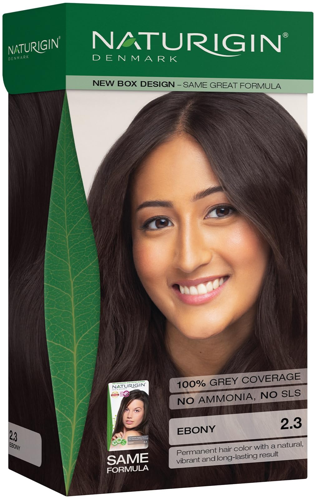 Naturigin Permanent Hair Dye - 4.0 Brown - 100% Gray Coverage, Long-Lasting Natural hair Color - Ammonia & Paraben-Free, Vegan and Plant-Infused Formula (Pack of 1)