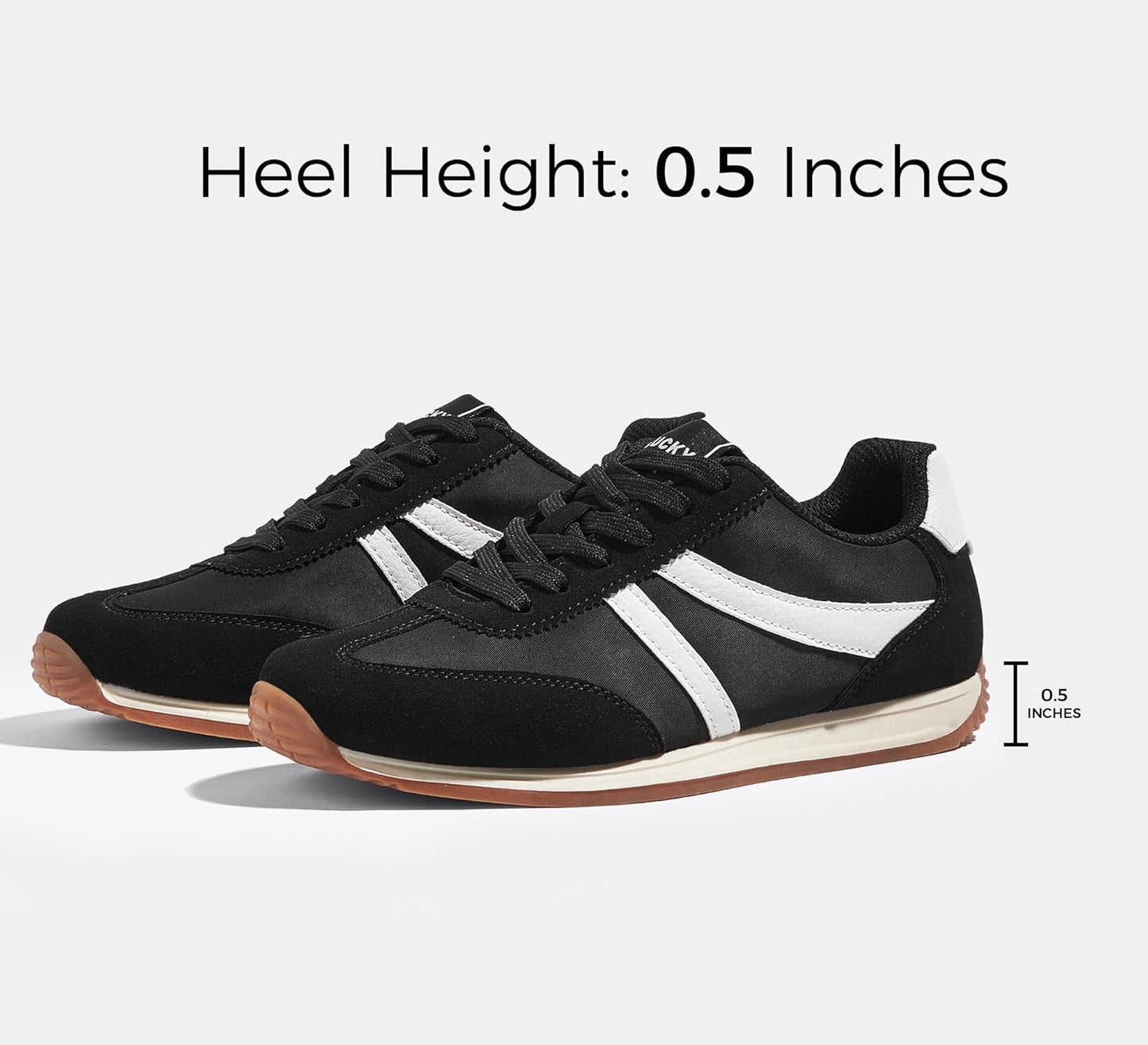 LUCKY STEP - Zapatillas deportivas de moda retro para mujer, antideslizantes, cómodas, casuales, para correr, transpirables, clásicas, para caminar