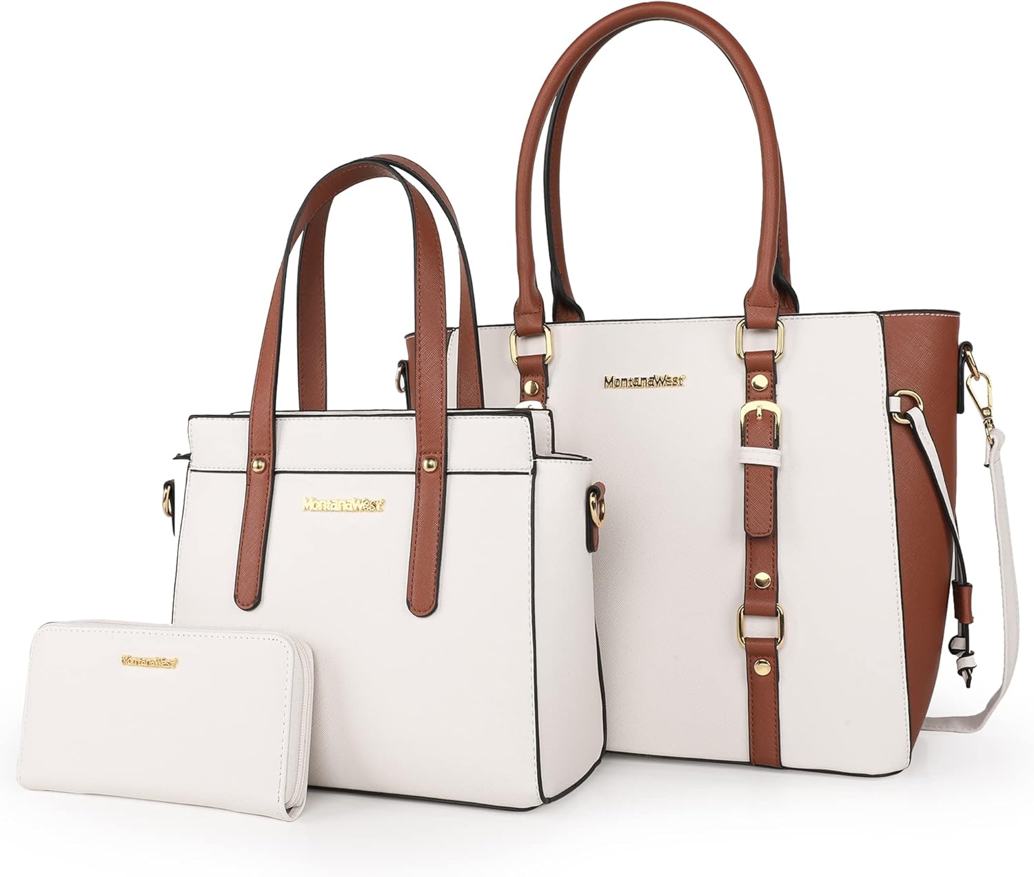 Montana West 3PCS Purses for Women Tote Bag and Wallet Set Shoulder Satchel Handbags