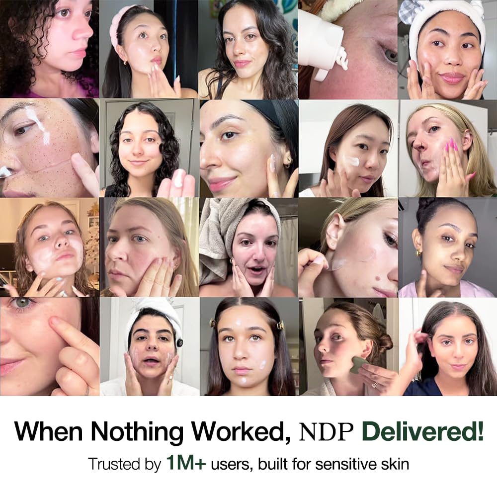 NDP - Mascarilla Facial de Hidrogel Refrescante con Colágeno y Cica, la primera mascarilla de hidrogel lista para congelar del mundo con colágeno vegano de 55,000 Da, artemisa real y centella