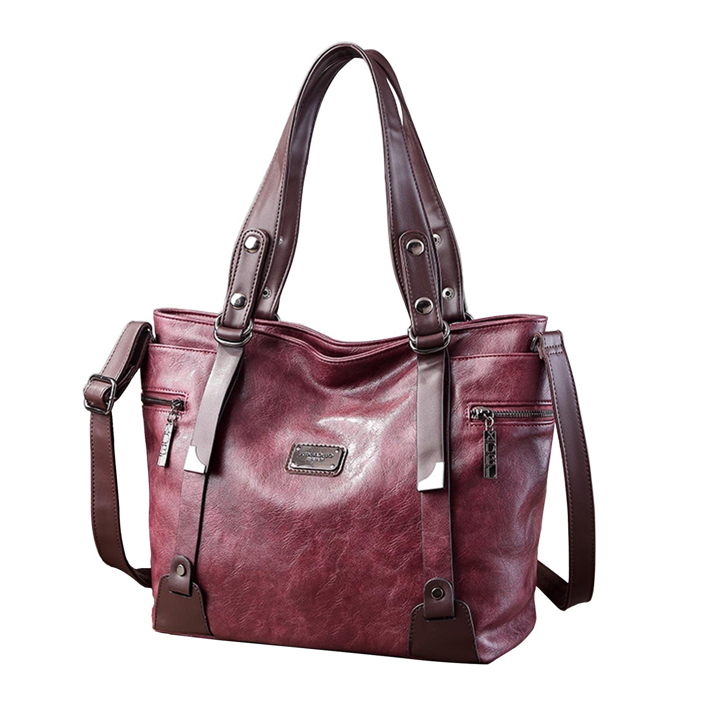 Handbags and Purses for women Vegan Leather Tote Bag for Women Satchel Shoulder Bags Travel Purse with Compartments