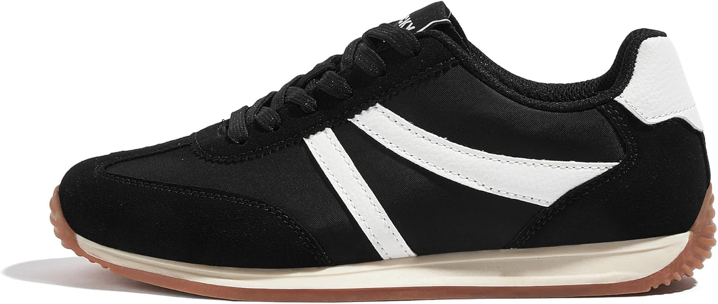 LUCKY STEP - Zapatillas deportivas de moda retro para mujer, antideslizantes, cómodas, casuales, para correr, transpirables, clásicas, para caminar