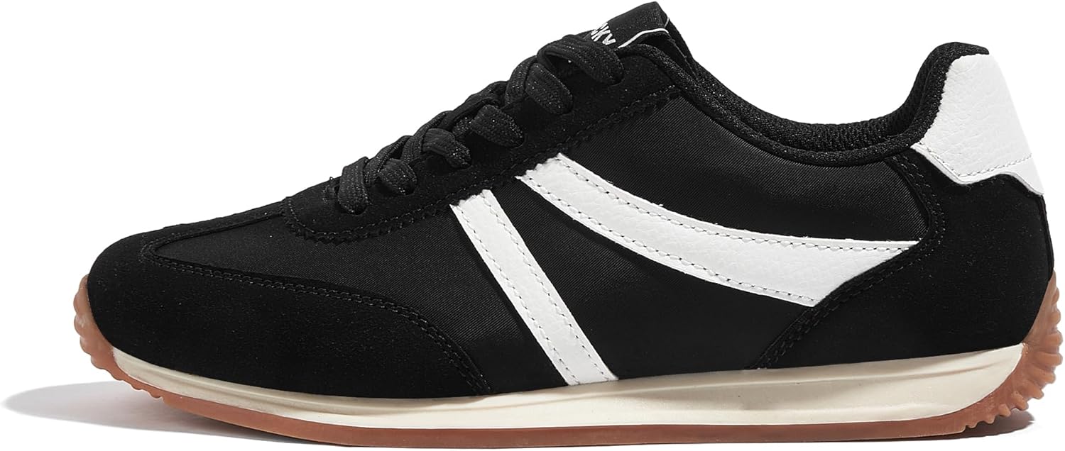 LUCKY STEP - Zapatillas deportivas de moda retro para mujer, antideslizantes, cómodas, casuales, para correr, transpirables, clásicas, para caminar