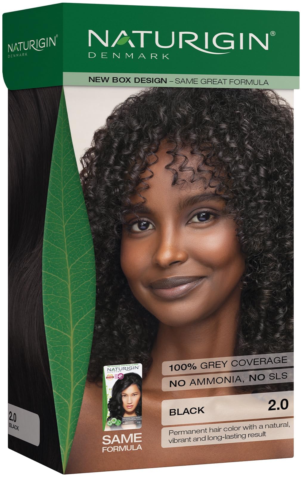 Naturigin Permanent Hair Dye - 4.0 Brown - 100% Gray Coverage, Long-Lasting Natural hair Color - Ammonia & Paraben-Free, Vegan and Plant-Infused Formula (Pack of 1)