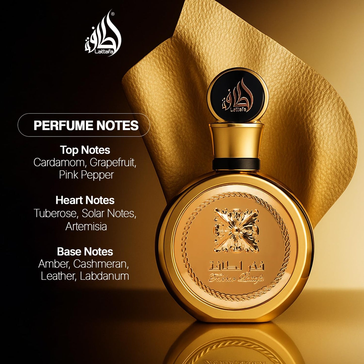 Lattafa Fakhar Gold Extrait - Floral, Amber, Woody - Eau de Parfum de fragancia duradera para unisex, 3.40 onzas / 100 ml