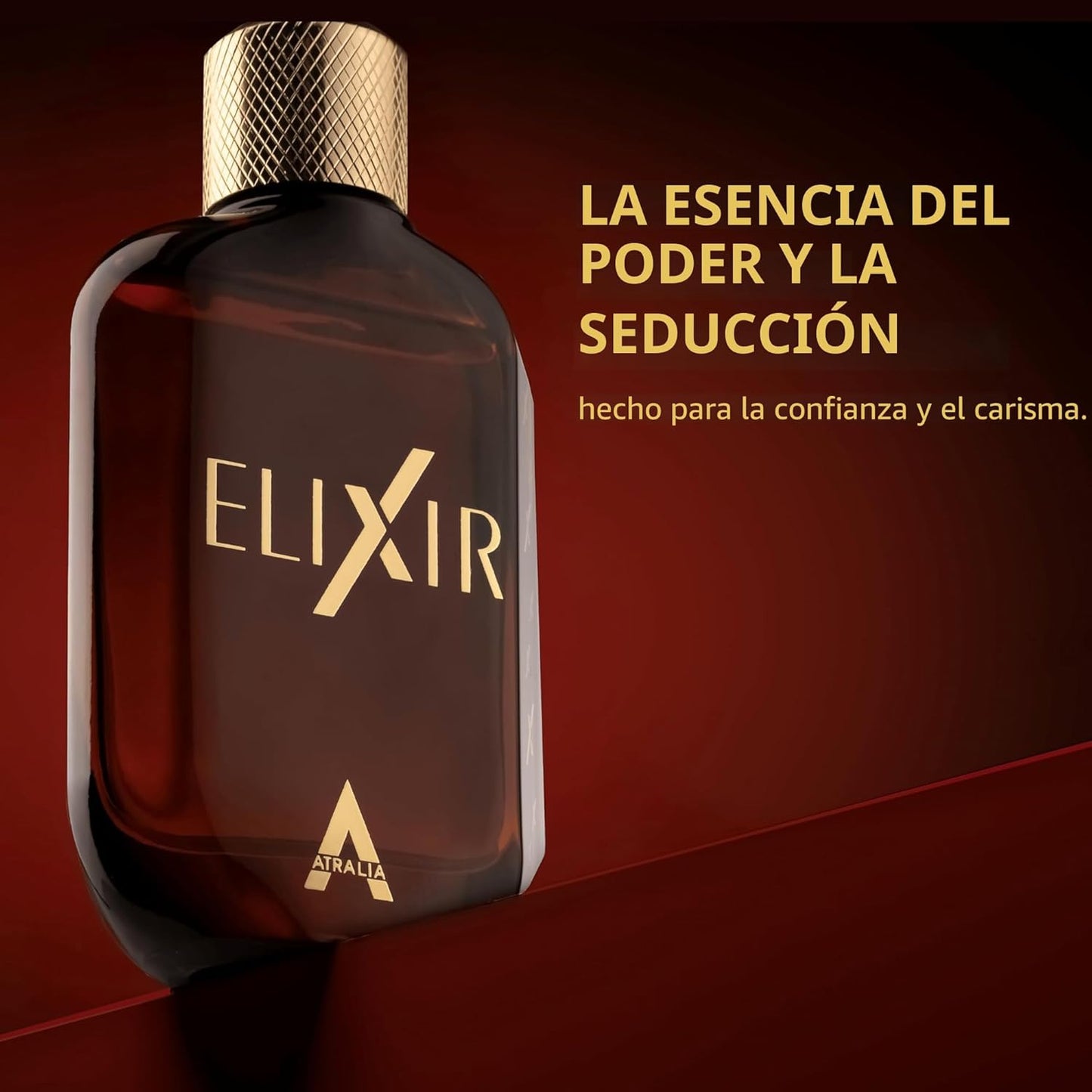 Atralia Elixir Eau de Parfum 100 ml | Perfume de Ámbar Fresco y Amadeirado para Hombre | Fragancia de Larga Duración con Menta, Lavanda, Bergamota, Ámbar y Vainilla