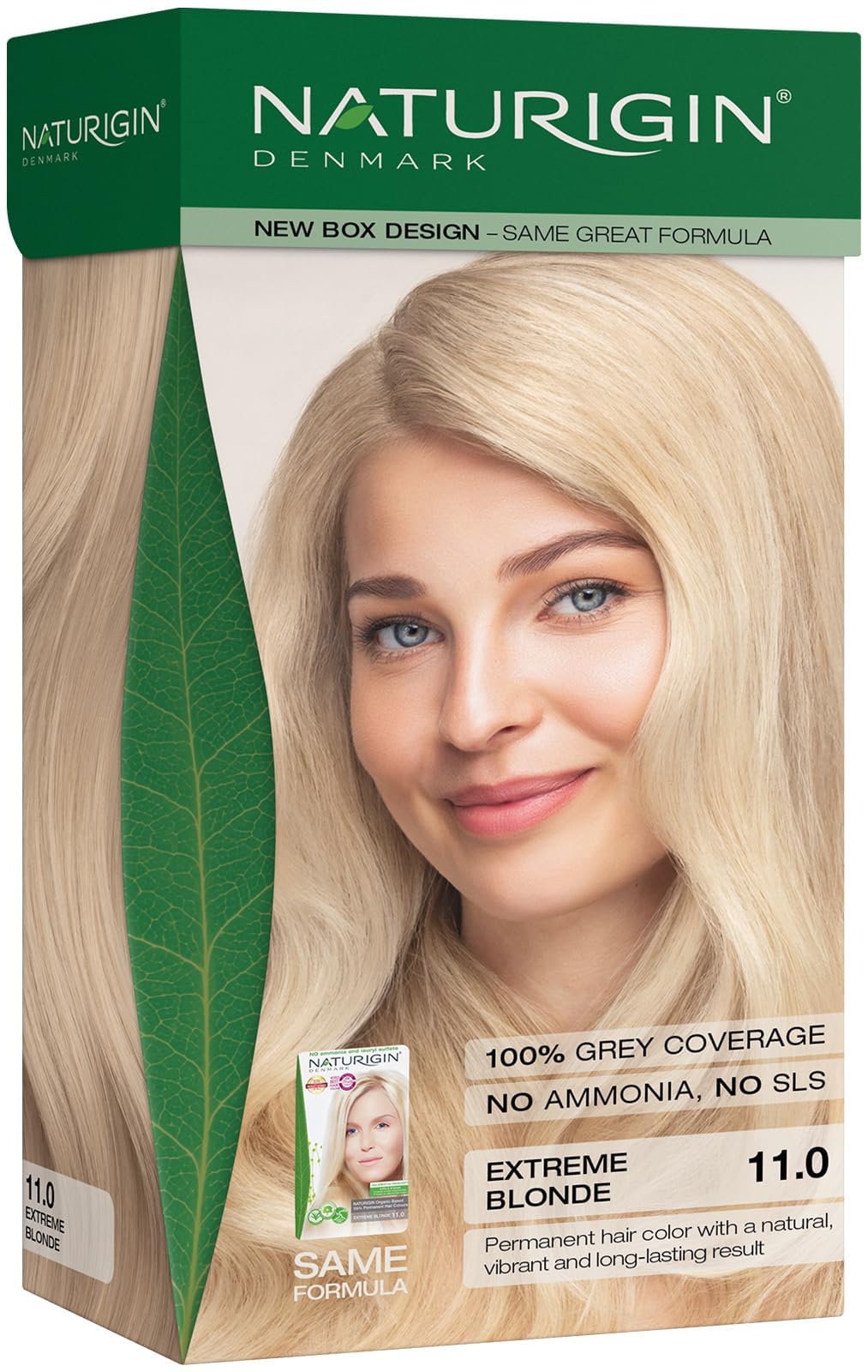 Naturigin Permanent Hair Dye - 4.0 Brown - 100% Gray Coverage, Long-Lasting Natural hair Color - Ammonia & Paraben-Free, Vegan and Plant-Infused Formula (Pack of 1)