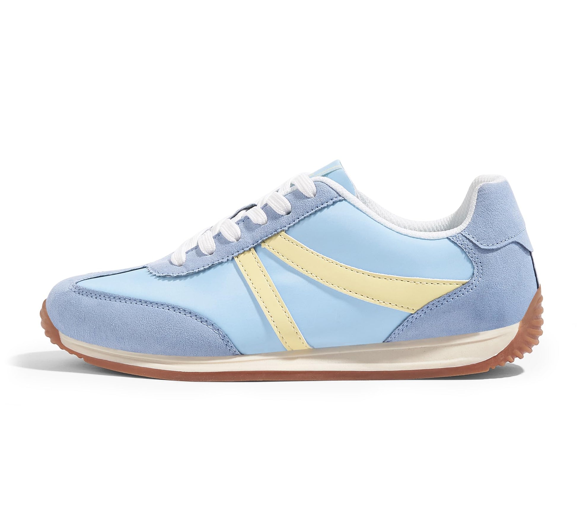 LUCKY STEP - Zapatillas deportivas de moda retro para mujer, antideslizantes, cómodas, casuales, para correr, transpirables, clásicas, para caminar