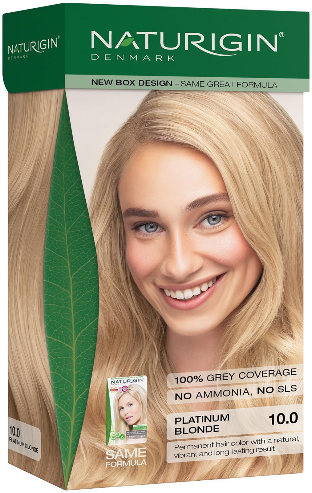 Naturigin Permanent Hair Dye - 4.0 Brown - 100% Gray Coverage, Long-Lasting Natural hair Color - Ammonia & Paraben-Free, Vegan and Plant-Infused Formula (Pack of 1)