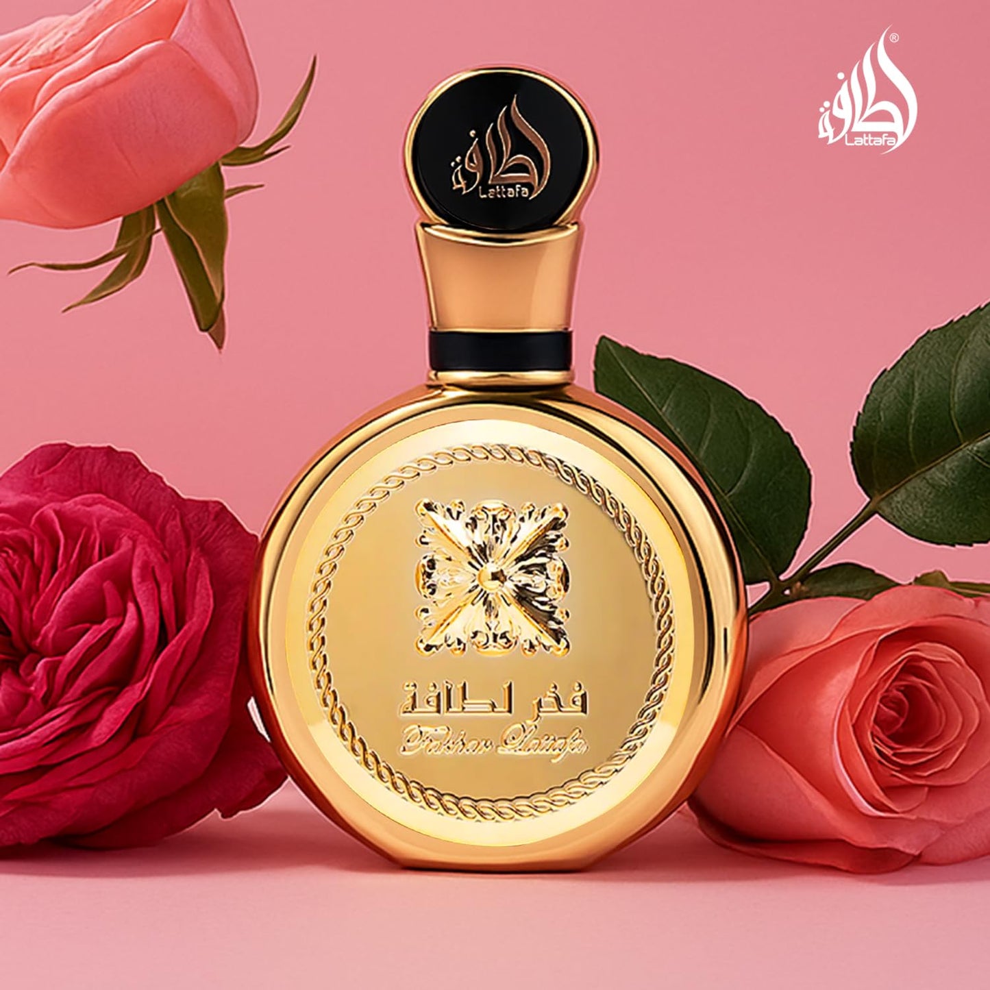 Lattafa Fakhar Gold Extrait - Floral, Amber, Woody - Eau de Parfum de fragancia duradera para unisex, 3.40 onzas / 100 ml