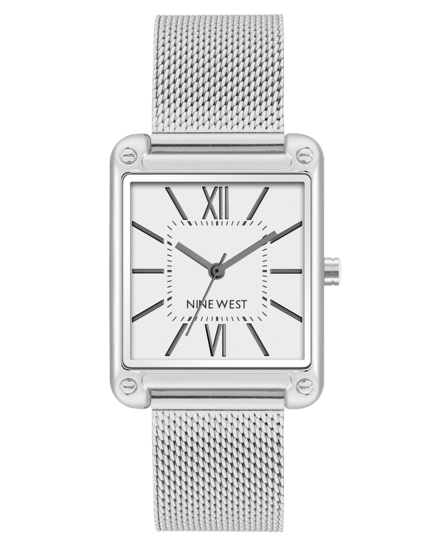 Nine West - Reloj de pulsera de malla para mujer