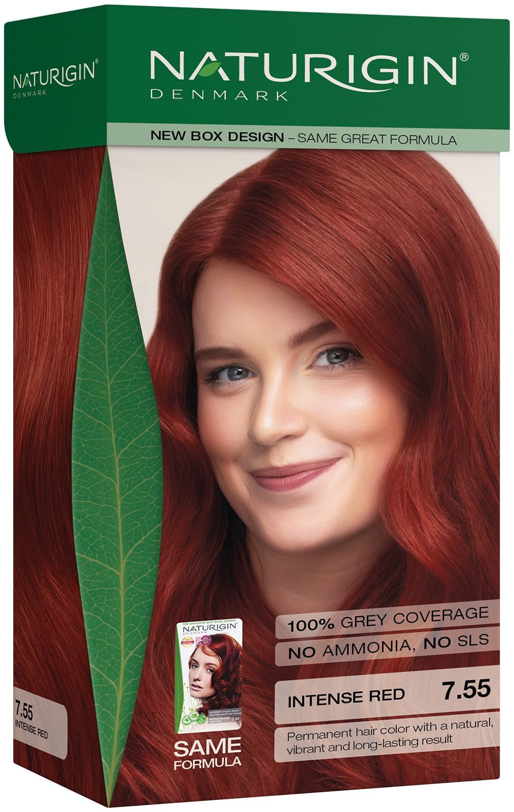 Naturigin Permanent Hair Dye - 4.0 Brown - 100% Gray Coverage, Long-Lasting Natural hair Color - Ammonia & Paraben-Free, Vegan and Plant-Infused Formula (Pack of 1)