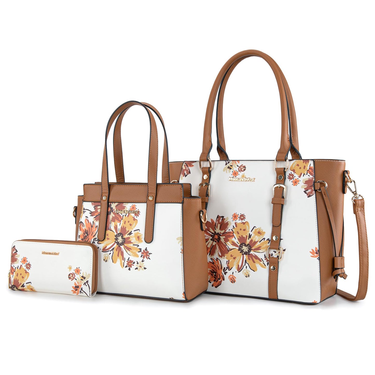 Montana West 3PCS Purses for Women Tote Bag and Wallet Set Shoulder Satchel Handbags