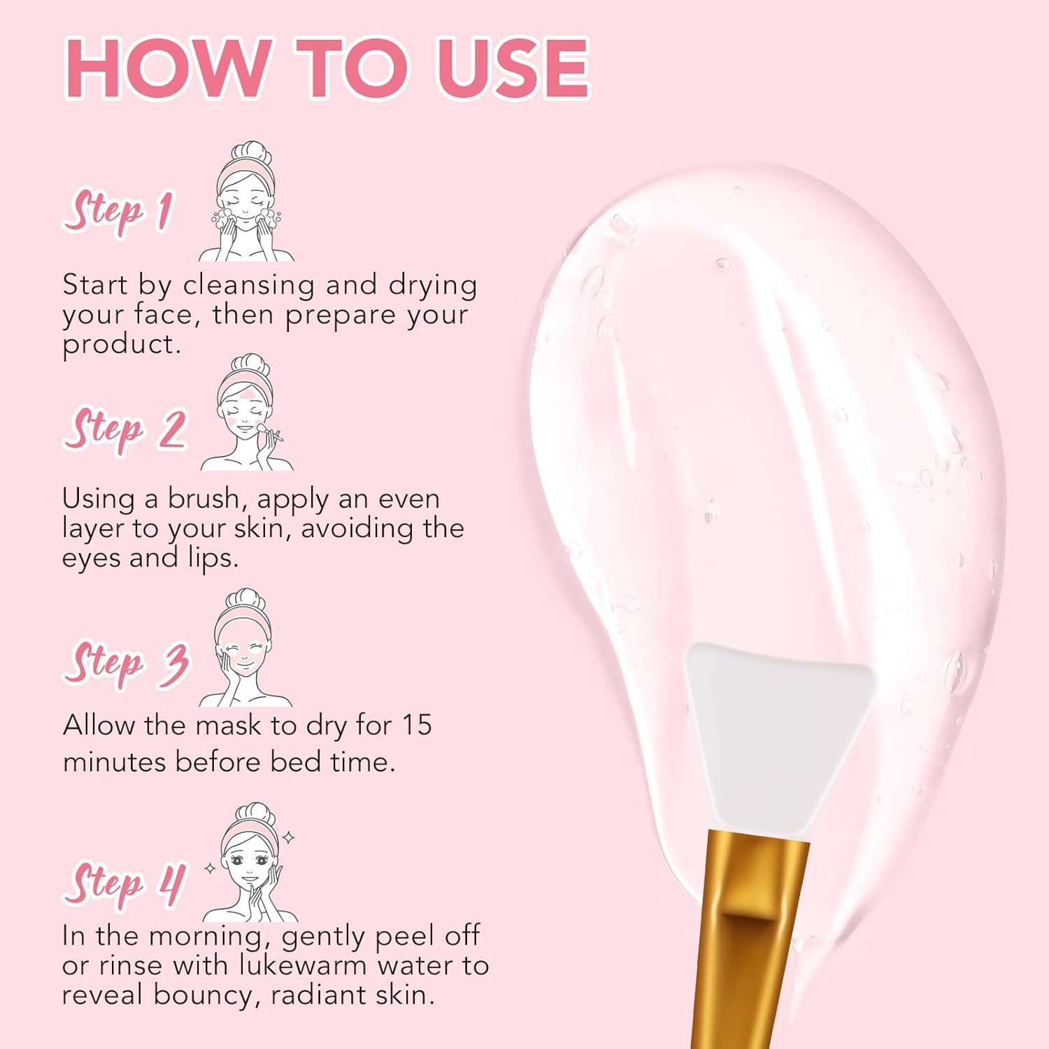 Collagen Overnight Wrapping Peel off Face Mask, Collagen Night Wrapping Mask, Elasticity & Hydration for Glass Skin, Reduce Fine Lines & Dullness, Anti-Aging Korean Skin Care