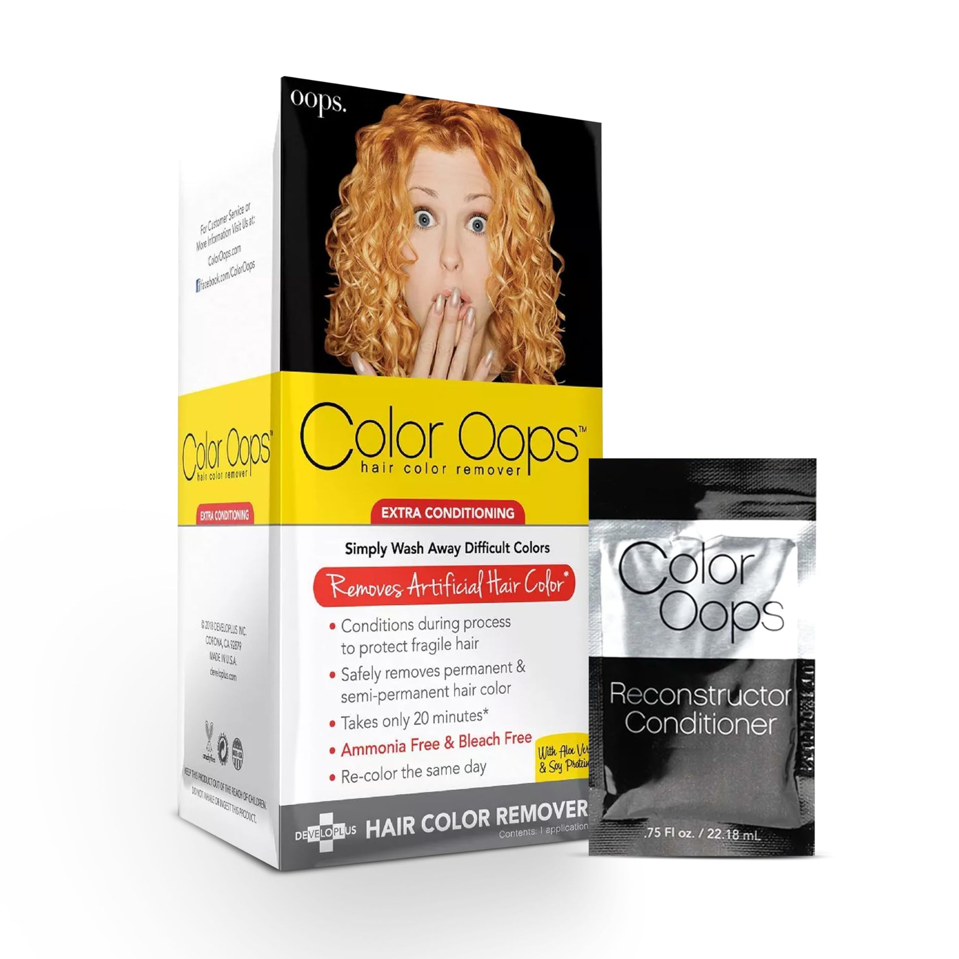 Color Oops decolorante de cabello con extra acondicionador.